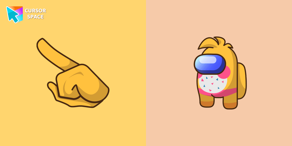 Among Us Toy Chica Character cursor cursor pack